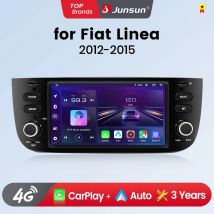 Junsun Autoradio da 7 pollici per Fiat Linea Punto Evo 2012-2015 Wireless CarPlay Android Auto Multimediale intelligente 4G