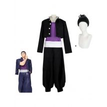 Anime Jujutsu Kaisen Todo Aoi Cosplay Costume Wig Adult Man Coat Top Pants Halloween Carnival Party Black School Uniform Suit