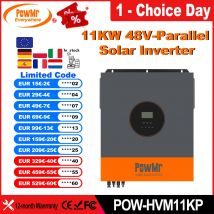 PowMr otrzymał 11kW hybrydowy inwerter solarny 48V na V z czystym sinusem, sterownikiem MPPT 150A, podwójnym wyjściem PV do paneli 500V z WIFI.