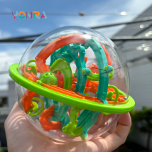 3D-Puzzle-Kugel, Denkspiel, Spielzeug für Kinder, Stahlkugel, Track-Labyrinth-Kugel, 3D-Labyrinth-Spiel mit 100 Hindernissen, Geburtstagsgeschenke für Jungen und Mädchen