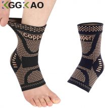 1 Stück Kupfer-Knöchelbandage für Männer und Frauen, Knöchel-Kompressionsmanschette für Plantarfasziitis, verstaut, Schmerzlinderung, Sport