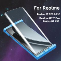 3PCS Full Curved Ceramic Screen Preotector For Reame GT 6 6T, Realme 7 Pro, Realme GT Neo 6 6SE, 6, 6 SE Protective Flim