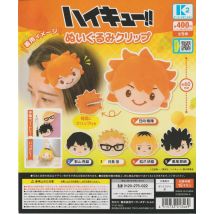 K2 Kapselspielzeug süß kawaii Haikyu!! Plüschclip Anime Charakter weiche flauschige Stoffpuppen Haarnadel Hinata Shoyo Figuren