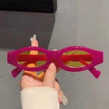 KAMMPT New in Trendy Oval Candy Color Shades Women's Ins Brand Design Travelling Sunglasses Fashion Driving Decor Sun Glasses