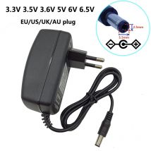 Adaptador de corriente Universal 6,5 V 3,6 voltios transformador 3,3 V 3,5 V 3,6 V CA CC 5V 6V 6,5 V 3A fuente de alimentación 6 V adaptador UE EE. UU. Reino Unido AU enchufe