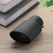 58mm Universal Schwarz Edelstahl Auto Hinten Auspuff Schwanz Schalldämpfer Spitze
