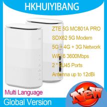 Unlocked ZTE 5G Indoor CPE MC801A PRO Wi-Fi 6 AX3600 Wireless Modem SDX62 5G NSA SA 4G LTE CAT16 Gigabit Sim Card WiFi Router