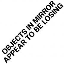 Objects in Mirror Appear to be Losing Car Sticker JDM Decoration Window Rear View Mirror Exterior Attachment Bumpers Vinyl Decal