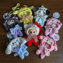 15 17cm For Labubu Doll Sanrio Kuromi Hello Kitty Cinnamoroll Melody Pochacco Pompompurin Plush Clothes Lanyard Bags Clothing