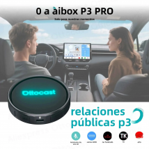 OTTOCAST P3 PRO Ottoaibox SM6225 Android 13 TV Box con salida HDMI inteligente AI voz inalámbrica CarPlay Android Auto accesorios para coche