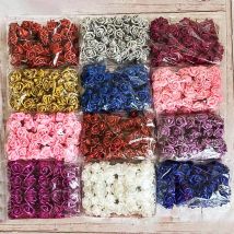 6 cm 20/10/5 Stücke Neue Glitter Schaum Rose Künstliche Blume Hochzeit Brautstrauß Dekoration Hause Dekorative Gefälschte Blumenstrauß