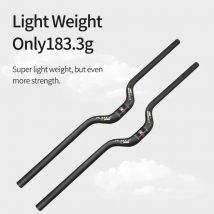 3K Full Carbon Fiber Bicycle Handlebars, Fold Bike Handlebars, U Shape, 55mm Rise, 25.4mm, 31.8x50 0, 520, 540mm, Free Shipping
