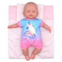Embroidered Star Moon Pattern Doll Blanket Fit 10-17 Inch American&43 Cm New born Baby Doll Accessories Hugging Blanket Gifts