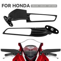 For Honda CBR 650R 650F VFR 400 750 800 VTR1000F Motorcycle Mirrors Modified Wind Wing Adjustable Rotating Rearview Mirror