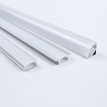 2-35 sztuk/partia profil aluminiowy LED 0.5 m/szt. kształt U/V/W narożnik dla 5050 2835 taśma LED