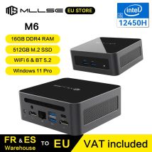 MLLSE M6 Mini PC Intel Core i5-12450H CPU 16 GB RAM 512GB SSD WiFi6 BT5.2 Mini computer desktop Windows 11Pro