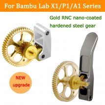 For Bambu Lab A1 A1 Mini P1P P1S X1C Upgrade Full Metal Extruder Gear Claw Gear RNC Nano-Coated Helical Gear Wear Resistant