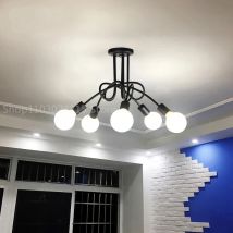 Lampadario a soffitto a LED E27 Soggiorno Camera da letto Lampadario luce Ristorante Decor Lampadari cucina Apparecchi di illuminazione per interni