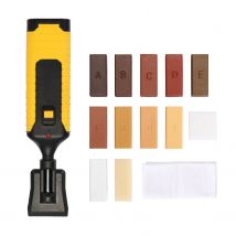 Laminat-Reparaturset, Wachssystem, Bodenarbeitsplatte, stabiles Gehäuse, Chips, Kratzer, Ausbesserungswerkzeug-Set