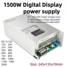 1500 W Digitalanzeige-Netzteil 220 V AC zu DC 12 V 15 V 24 V 36 V 48 V 60 V 72 V 85 V 110 V 150 V 200 V Spannung Strom einstellbare SMPS