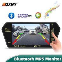 7-Zoll-Bildschirm LCD Full HD Spiegel Parkmonitor Bluetooth USB FM Video Player Automatische Anzeige