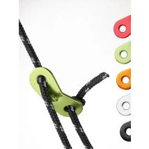 10cps outdoor camping double-eye aluminum alloy paracord buckle tent curtain pull rope accessories wind rope fixing buckle