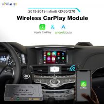 JOYEAUTO Drahtlose Apple CarPlay Retrofit für Infiniti 2015-2019 QX60 Q70 Android Auto Video