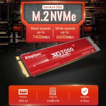 KingSpec 7400MB/s PCIe 4.0 M.2 Nvme 1TB 2TB 4TB 8TB 500G Hard Drive M2 NMVe Internal Solid State Drive for PlayStation 5 Desktop