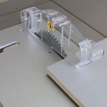 Nuova copertura protettiva per sega da tavolo Guscio trasparente Protezione antipolvere in plastica Sega circolare elettrica Supporto di sicurezza trasparente per 4-10 pollici