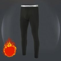 Warme Hose für Herren mit Plüsch und verdickter Herbst- und Winterhose mit hoher Elastizität, eng anliegender Sporthose und schmaler Passform