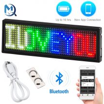 Bluetooth LED Digital Abzeichen USB Aufladen DIY Programmierbare Namensschild Mehrere Sprachen Langlebig Scrollen LED Tag Zeichen Modul