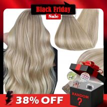 Cinta de brillo completo en extensiones de cabello humano Balayage Color rubio Omber 100% cabello humano trama de piel pegamento en cabello Remy sin costuras