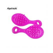 2pcs/lot Kids Playhouse Plastic Comb For Barbie Dolls For Monster Demon Dolls Kids Toy Doll House Party Toys For Girl Birthday