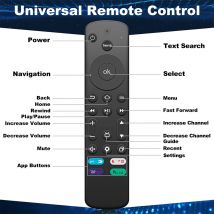 Ersatz-Universalfernbedienung, kompatibel mit Smart TV Omni/Omni QLED-Serie, passend für Insignia/Toshiba Smart TVs Remote