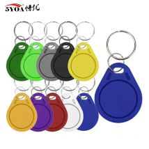 5YOA 10PCS 13.56Mhz RFID UID Token Copy Keykobs Changeable Attendance Management Clone Keychain Tag Mif 1k S50 Writable Badge