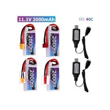 Upgrade 11.1V 2000mAh Battery  T/XT60/JST Plug for Rc Car Helicopter Airplane 11.1V Rechargeable Lipo BatteryFor WLtoys V950