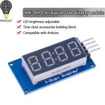 TM1637 LED Display Modul Für Arduino 7 Segment 4 Bits 0,36 Inch Uhr ROT Anode Digital Rohr Vier Serielle Fahrer board Pack