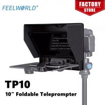 Feelworld TP10 Teleprompter fotocamera per telefono da 10 pollici supporto per Teleprompter pieghevole tiro orizzontale e verticale