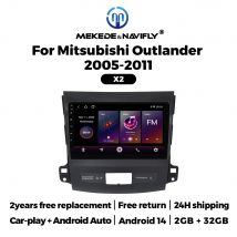 MEKEDE Android14 9 zollCar Radio Multimedia Video Player Navigation GPS Für Mitsubishi Outlander 2005-2011 Kopf Einheit CarPlay auto