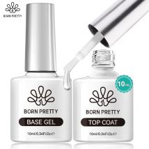 BORN PRETTY Super Top Coat and Base Gel Nail Polish for Gel Polish Semi-permanent Varnish Rubber Top
