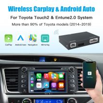 Drahtloses CarPlay für Toyota 2014–2019 HIGHLANDER 4Runner Tundra RAV4 Tacoma Land Curiser Prado Auris Avalon Android Auto Decoder
