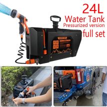 Car Mounted 24L Water Tank Large Capacity Portable Camping Water Storage Bucket Detachable Faucet for Outdoor Travel Driving