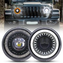 7-calowe reflektory LED z okrągłym kierunkowskazem 4x4 do Land Rover Defender Lada Niva 4X4 Uaz Hunter Mazda Miata MX5