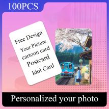 100pcs Thickened Postcard Card Personalized Photo Business / Idol Card Colorful Printted DIY Basketball Player Cards Gift Card