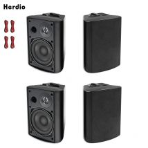 Altoparlanti per interni ed esterni passivi Herdio 5.25 ''600 watt altoparlanti per montaggio a parete impermeabili cablati con Volume elevato perfetto per il Patio