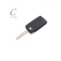 Cocolockey Remote Key Cover for Fiat Scudo 2Button Folding Key Shell No Groove Blade NO Battery Holder Auto Replacement Parts