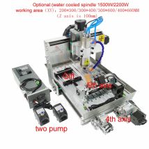 2200W 5-osiowa maszyna do grawerowania metalu 6040 4-osiowy router CNC 3040 Grawerowanie PCB 3020 Wiertarko-frezarka z zlewem