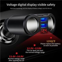 Dual USB Auto Zigarette Leichter Splitter Ladegerät Professionelle Autos Montiert Connect Buchse Adapter Fitting Lade Werkzeug