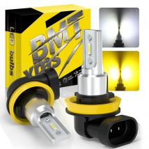 BMTxms 2X 6000Lm CANBUS 9006 HB4 9005 H8 H11 9145 H10 LED Fendinebbia Giallo Bianco Auto DRL Lampada Per Kia Sportage Suzuki sx4 swift