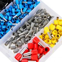 400 pz Durevole Filo Collegare Connettore Isolato Crimp Terminator Pressato A Freddo Isolato Termina E0508 7508 1008 1510 2512 4012